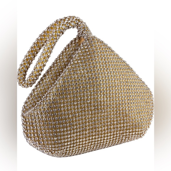 Handbags - NWOT Crystal Embellished Mini Handbag